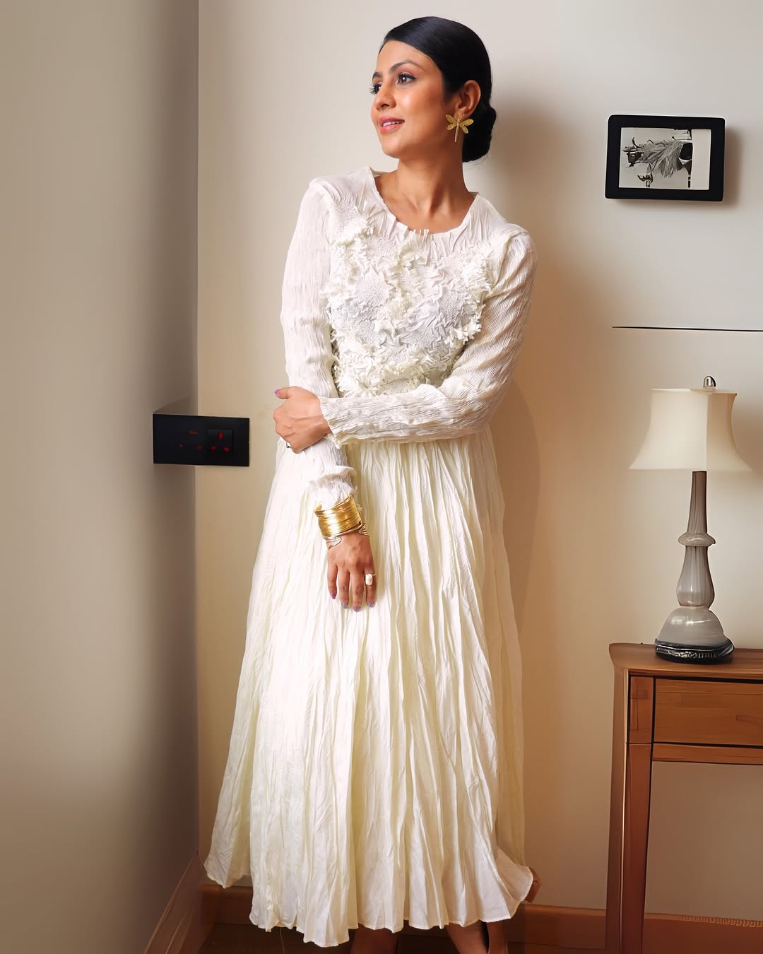 MANASI PAREKH IN IVORY YVES SET