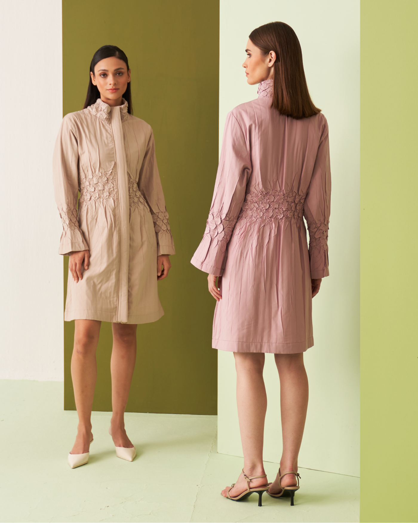 NUDE NIME TRENCH DRESS