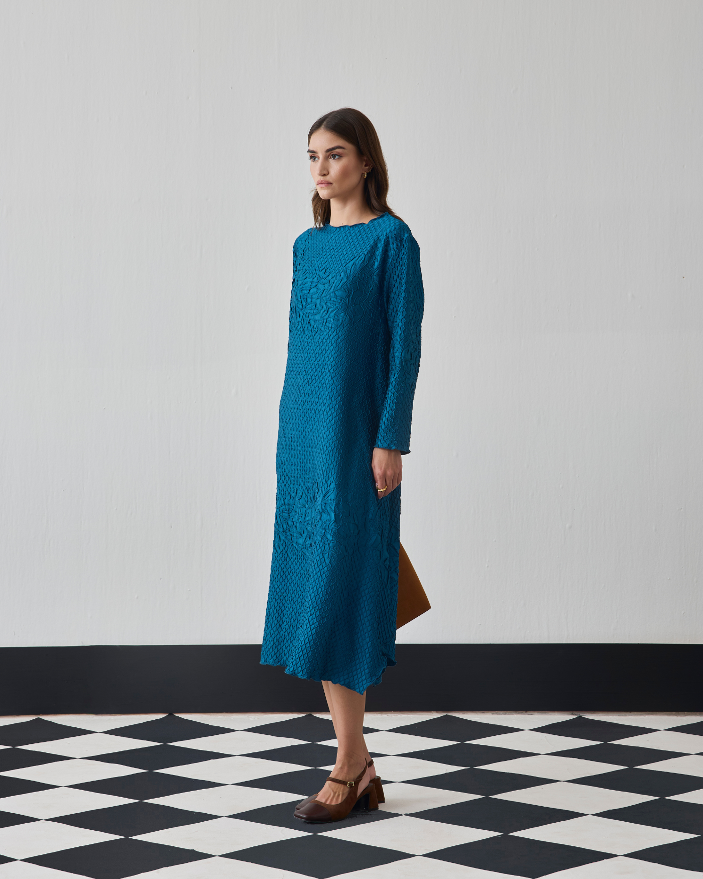 TEAL BLUE LILITS DRESS