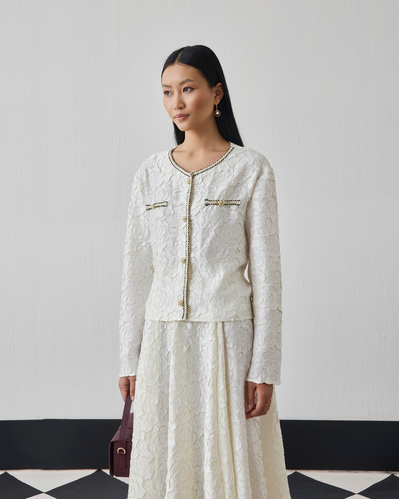 IVORY NELIA SKIRT SET