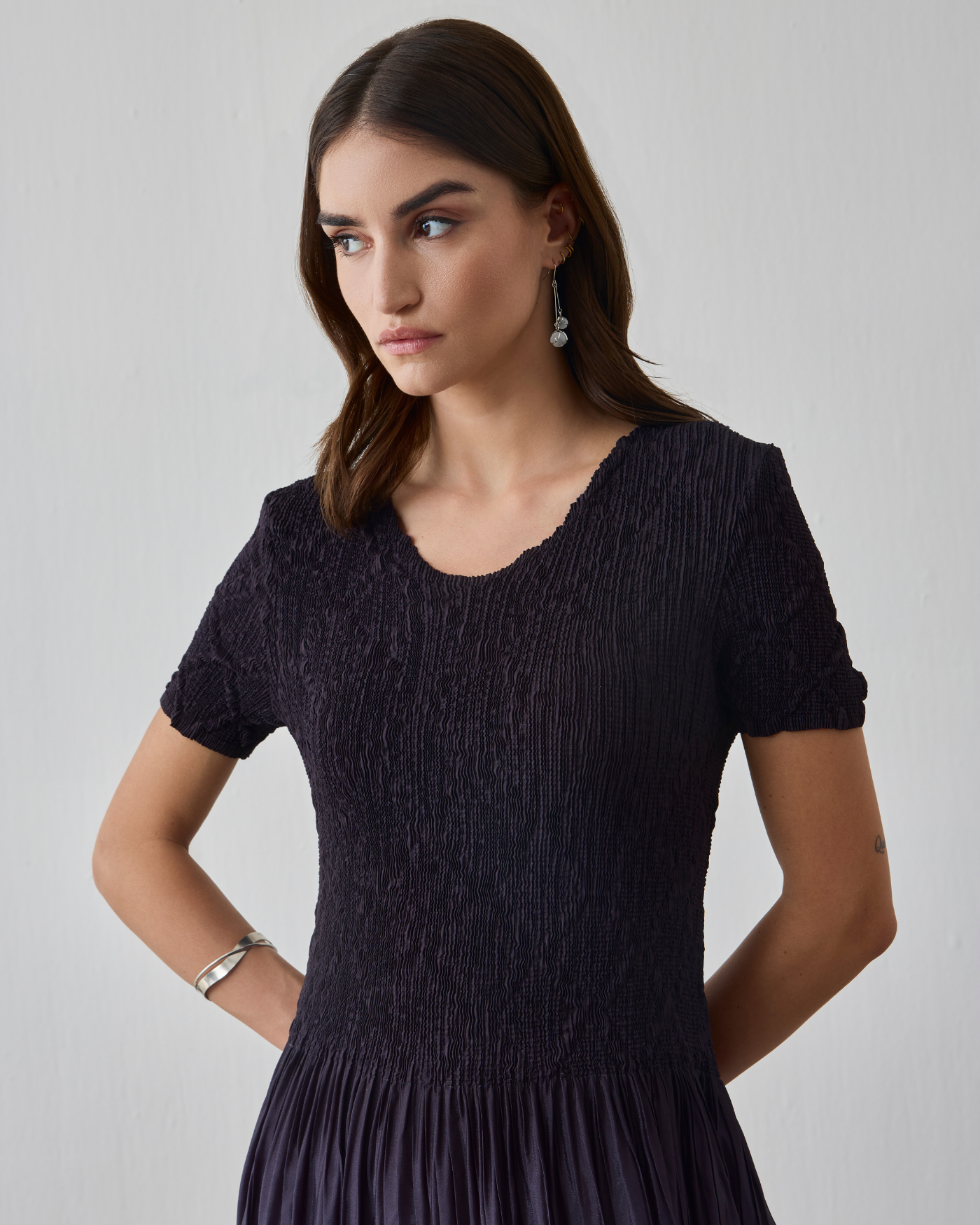 BLACK ALENA DRESS