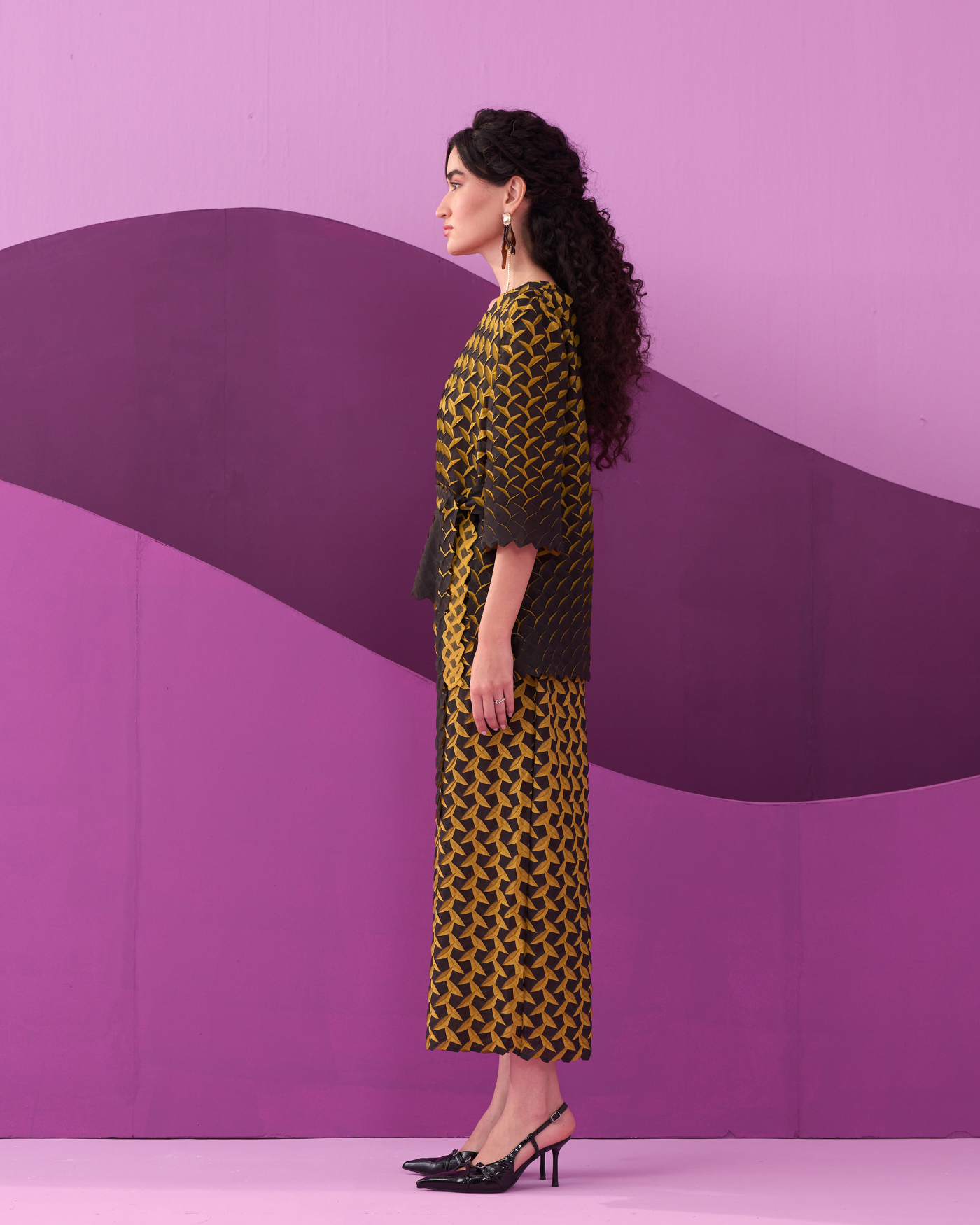 YELLOW EDITA COORD SET