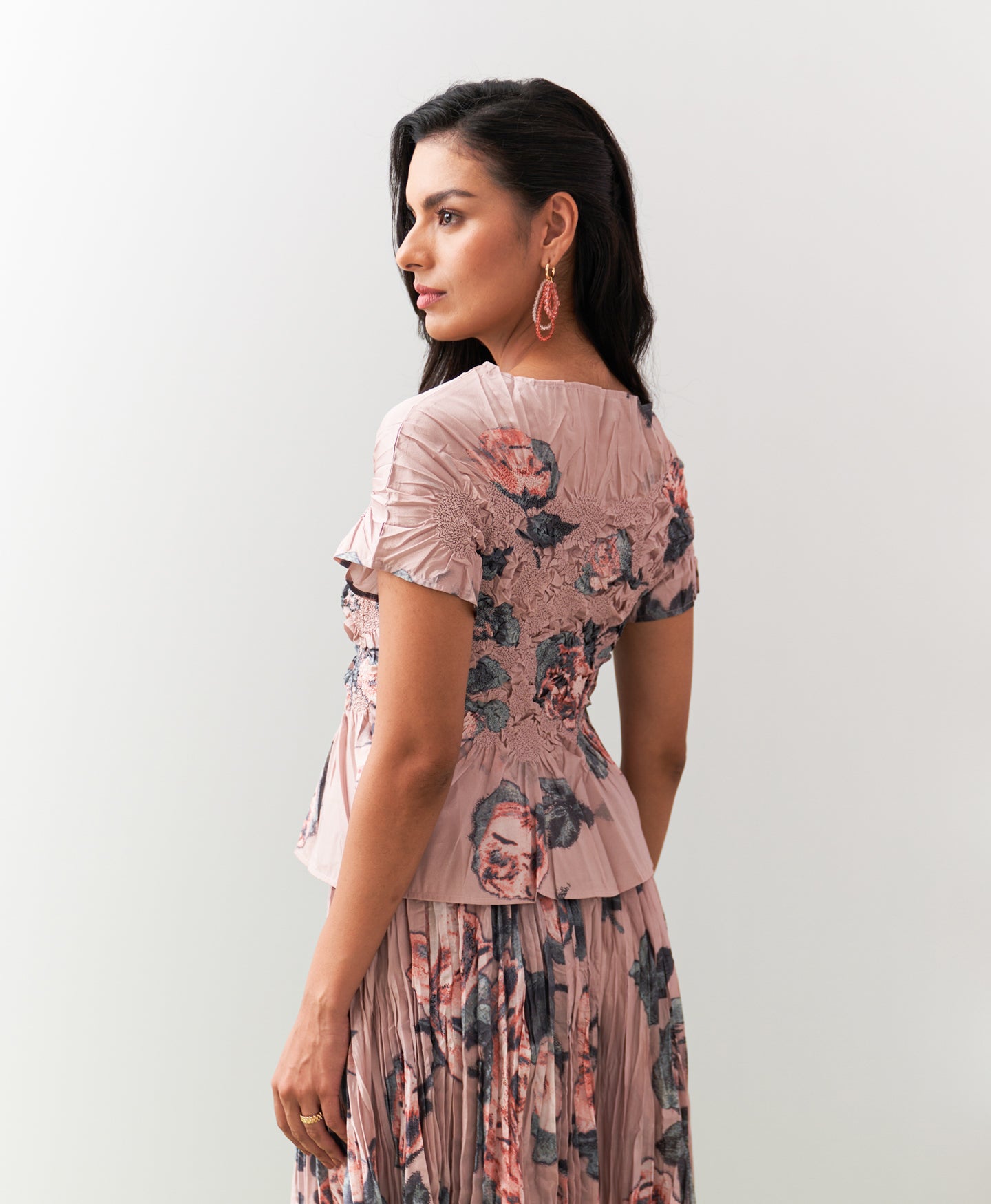 PEACH JASMIN SKIRT SET