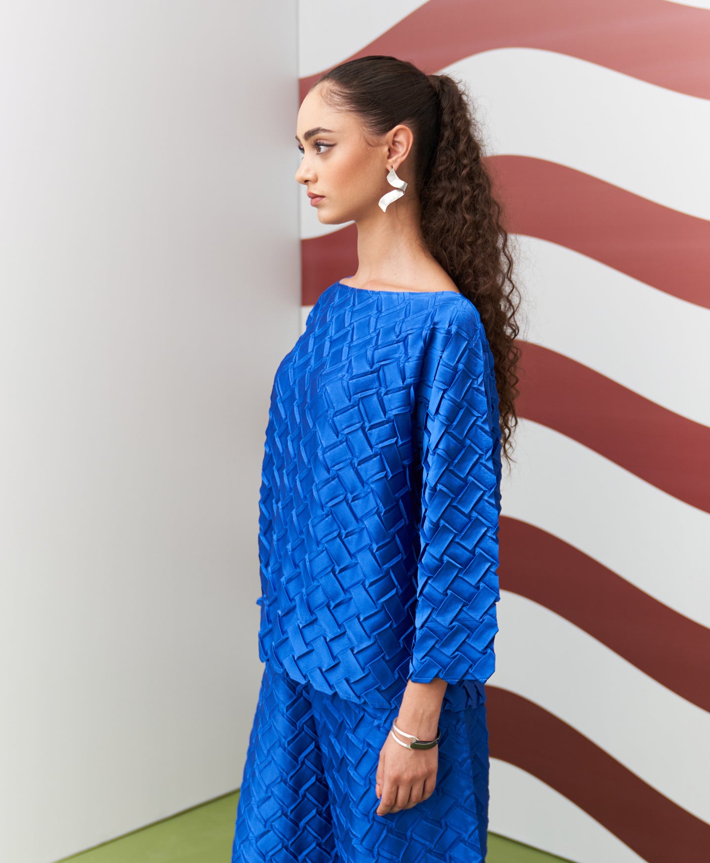 BLUE CHIBAS COORD SET