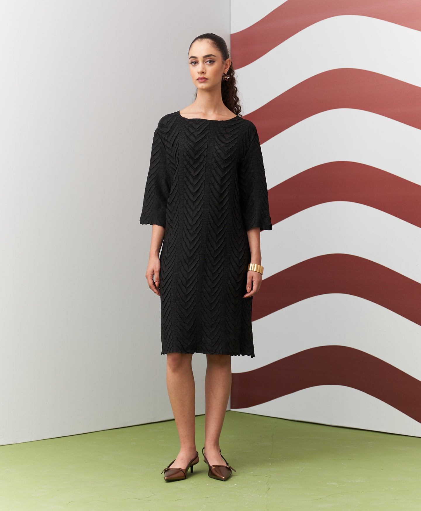 BLACK AVANYA DRESS