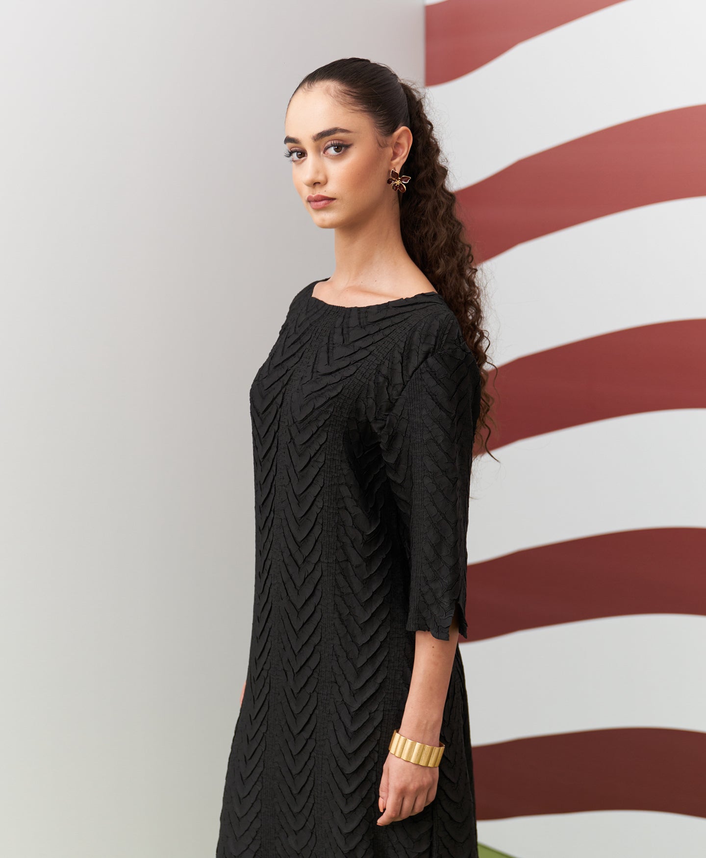 BLACK AVANYA DRESS