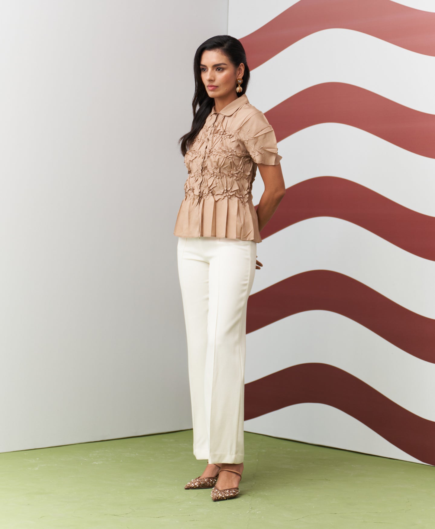 BEIGE HIRO TOP