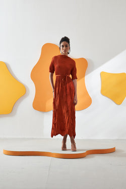 ORANGE LEO DRESS