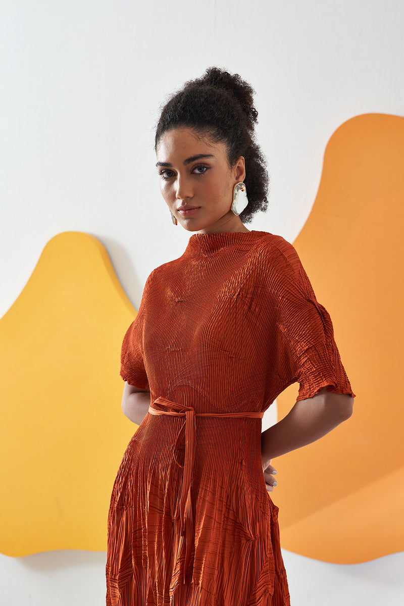 ORANGE LEO DRESS