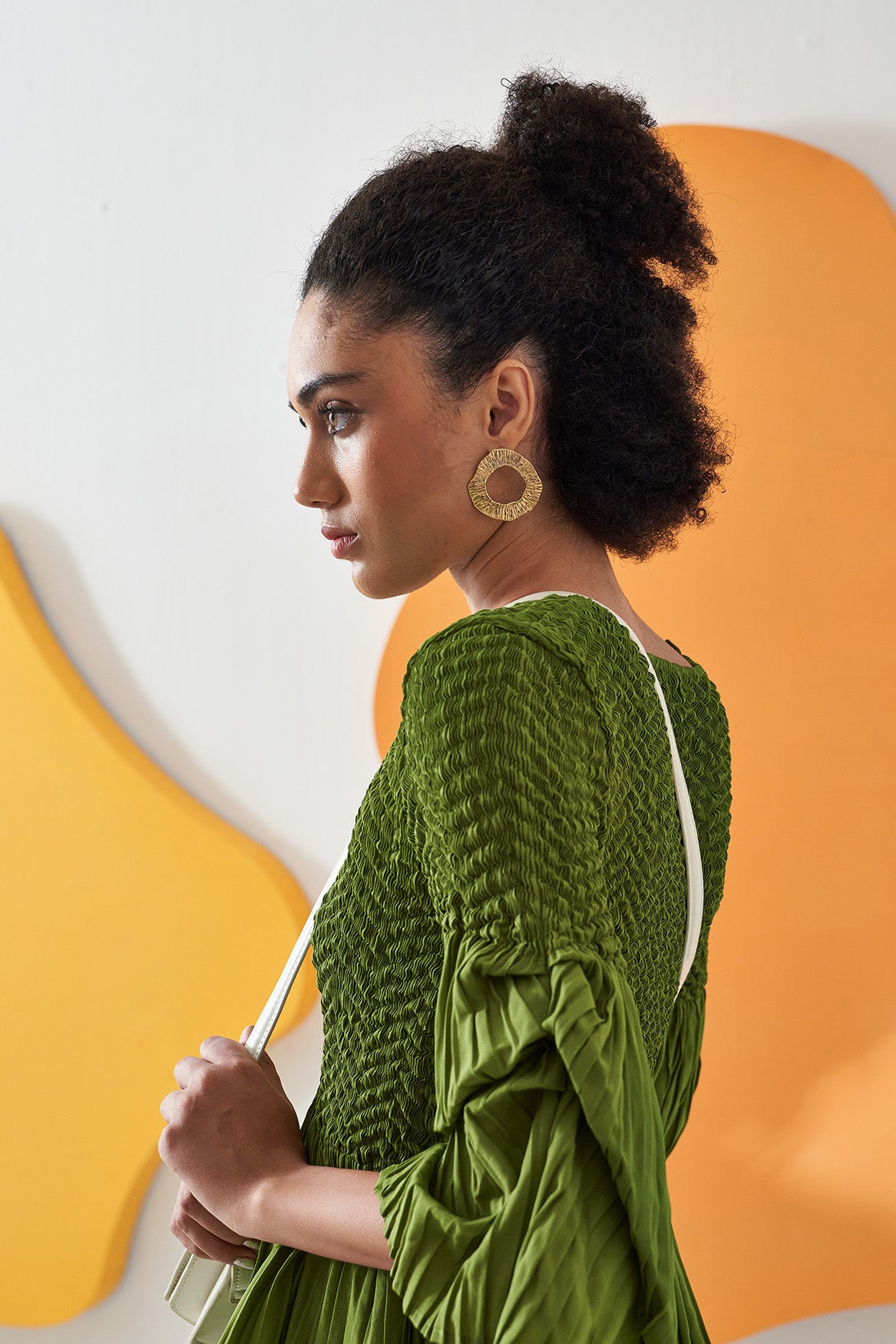 LIME GREEN WEAVEY COORD SET