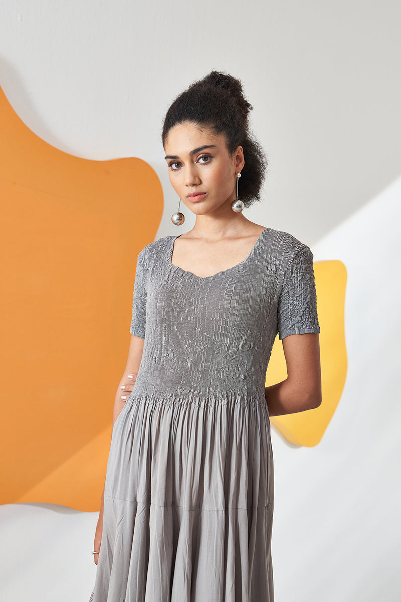 GREY HERNO DRESS