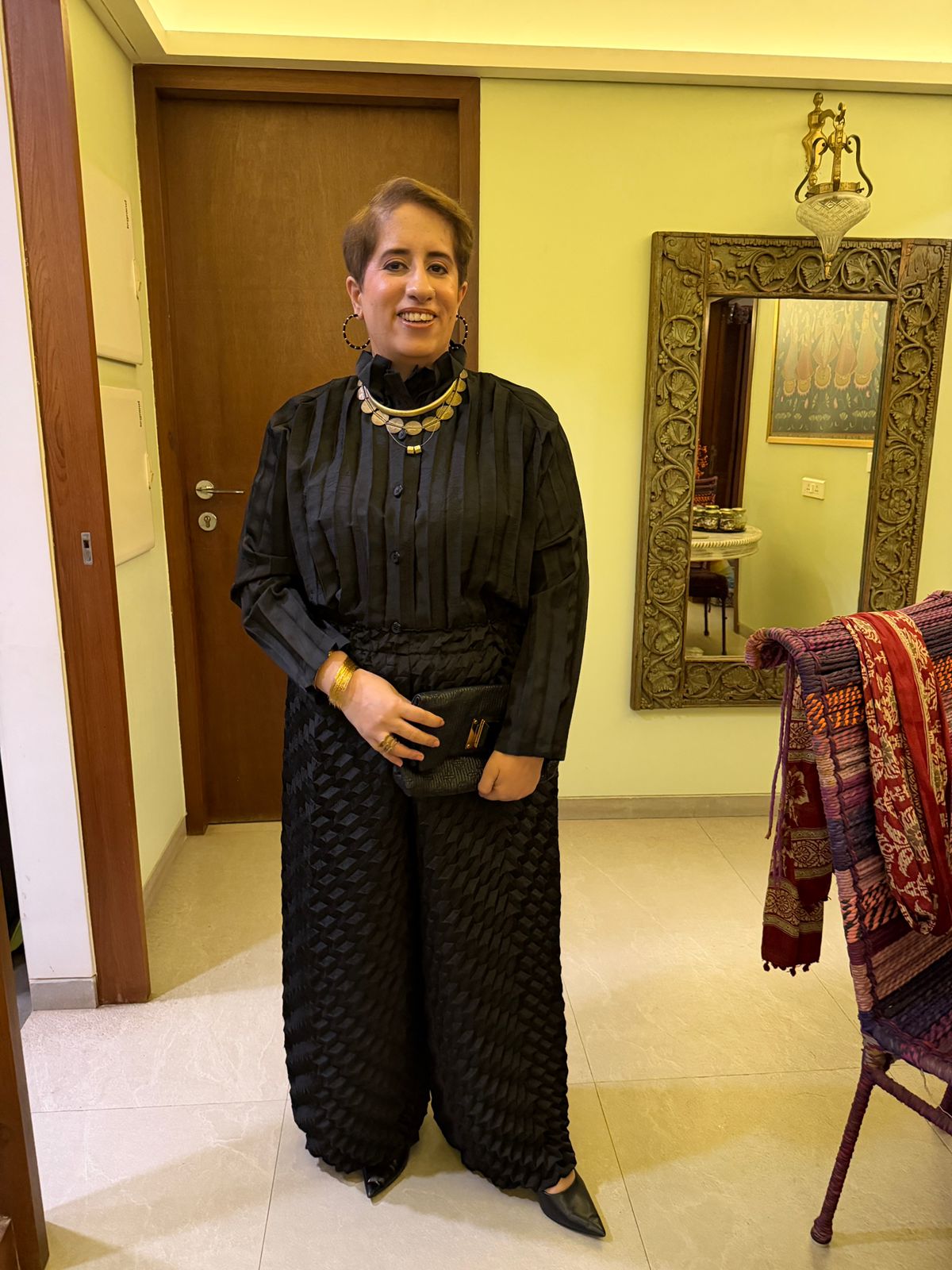 GUNEET MONGA IN BLACK ANATONI COORD SET