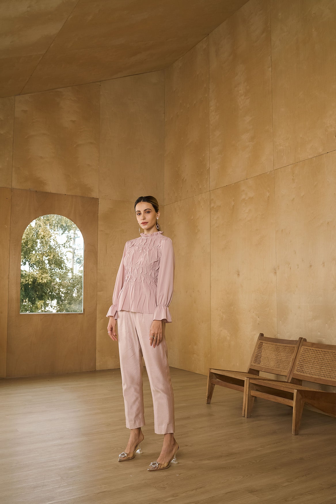 NUDE SAASHAA TEXTURED TOP