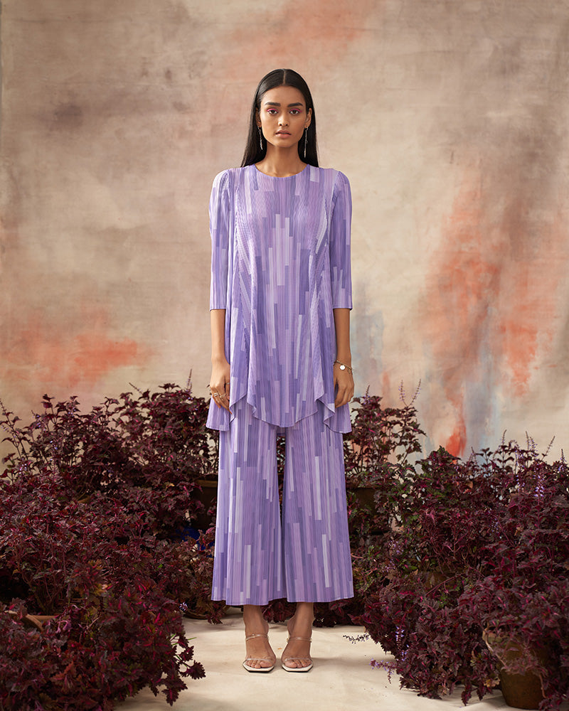 LILAC MULTICOLOR KURTI SET