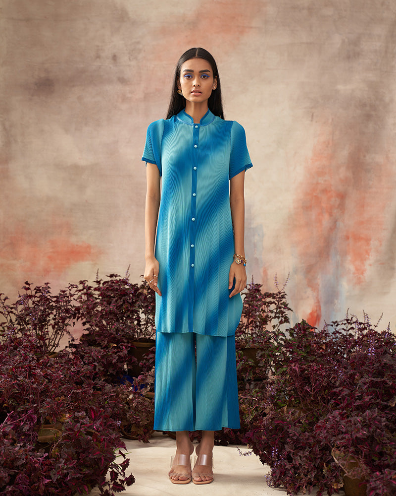 AQUA DIAGONAL GRADIENT COORD SET