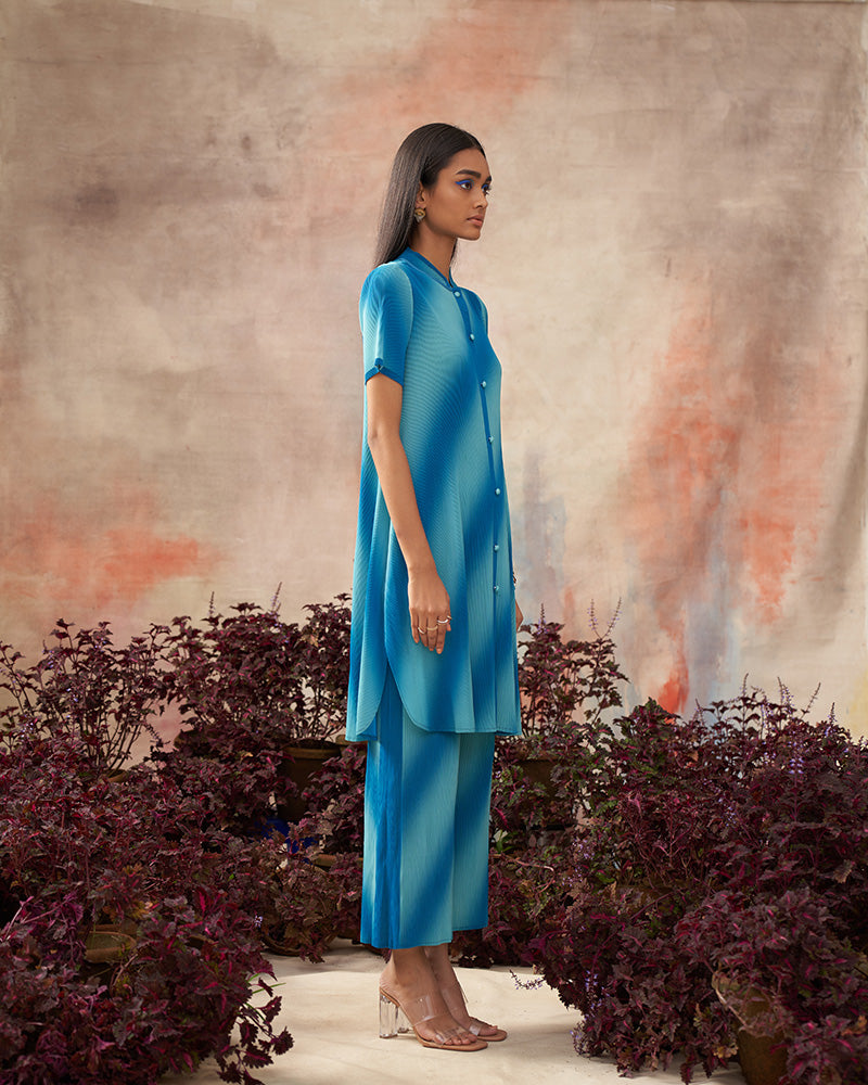 AQUA DIAGONAL GRADIENT COORD SET