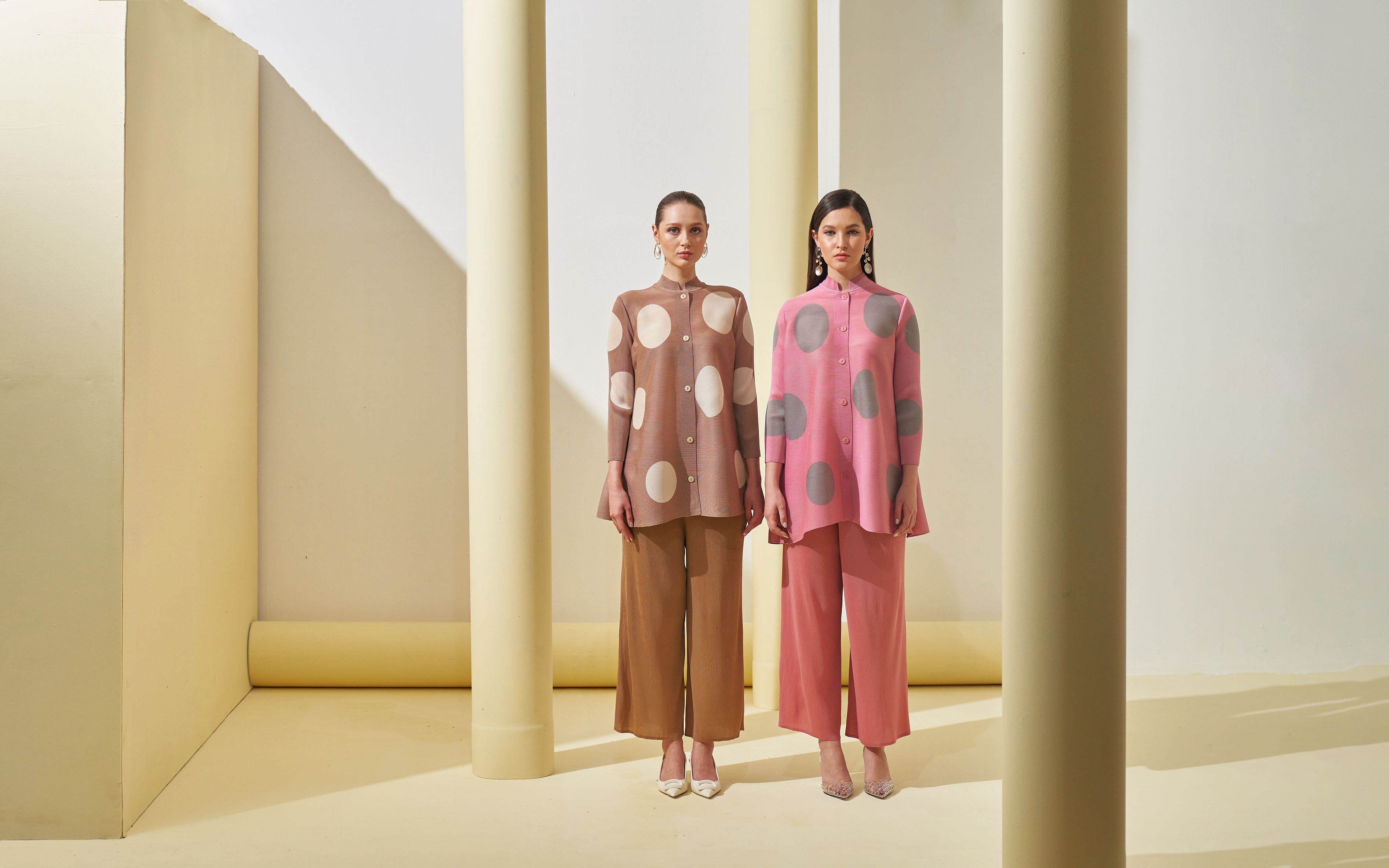 PINK POLKA DOT COORD SET