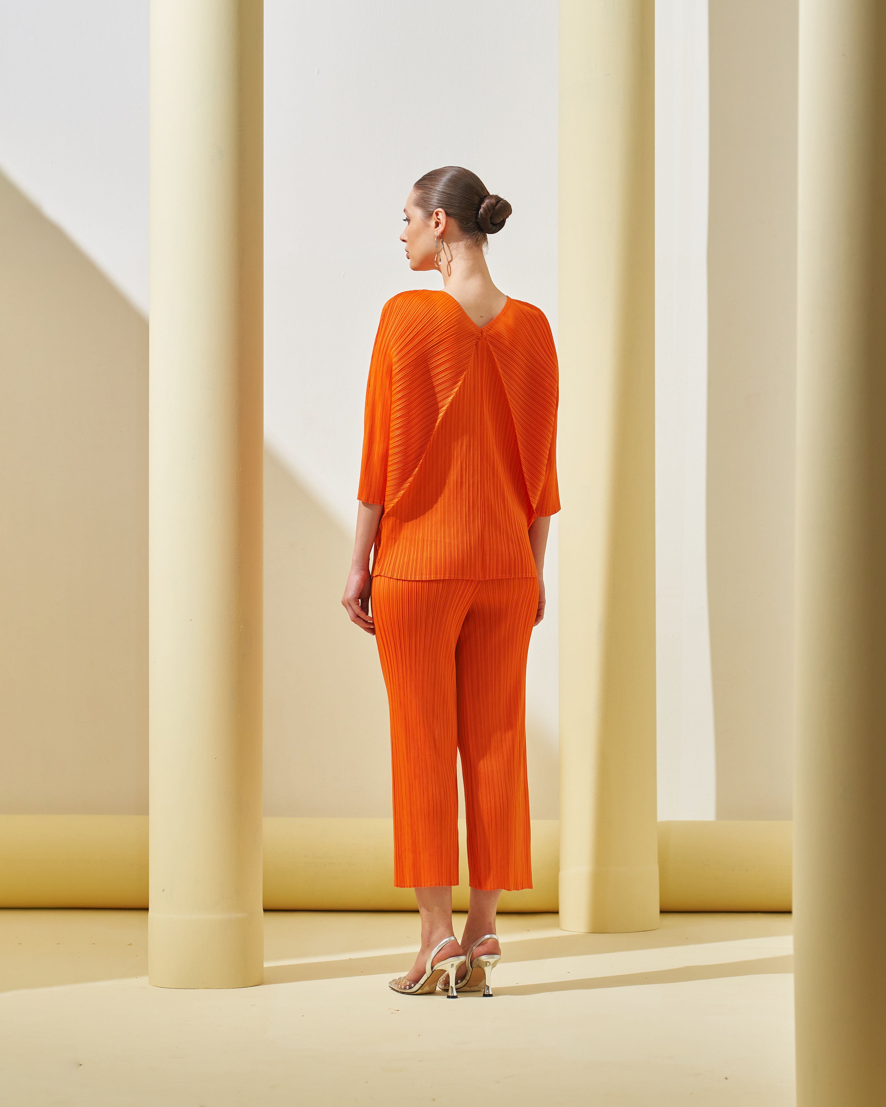 ORANGE FRINGE COORD SET