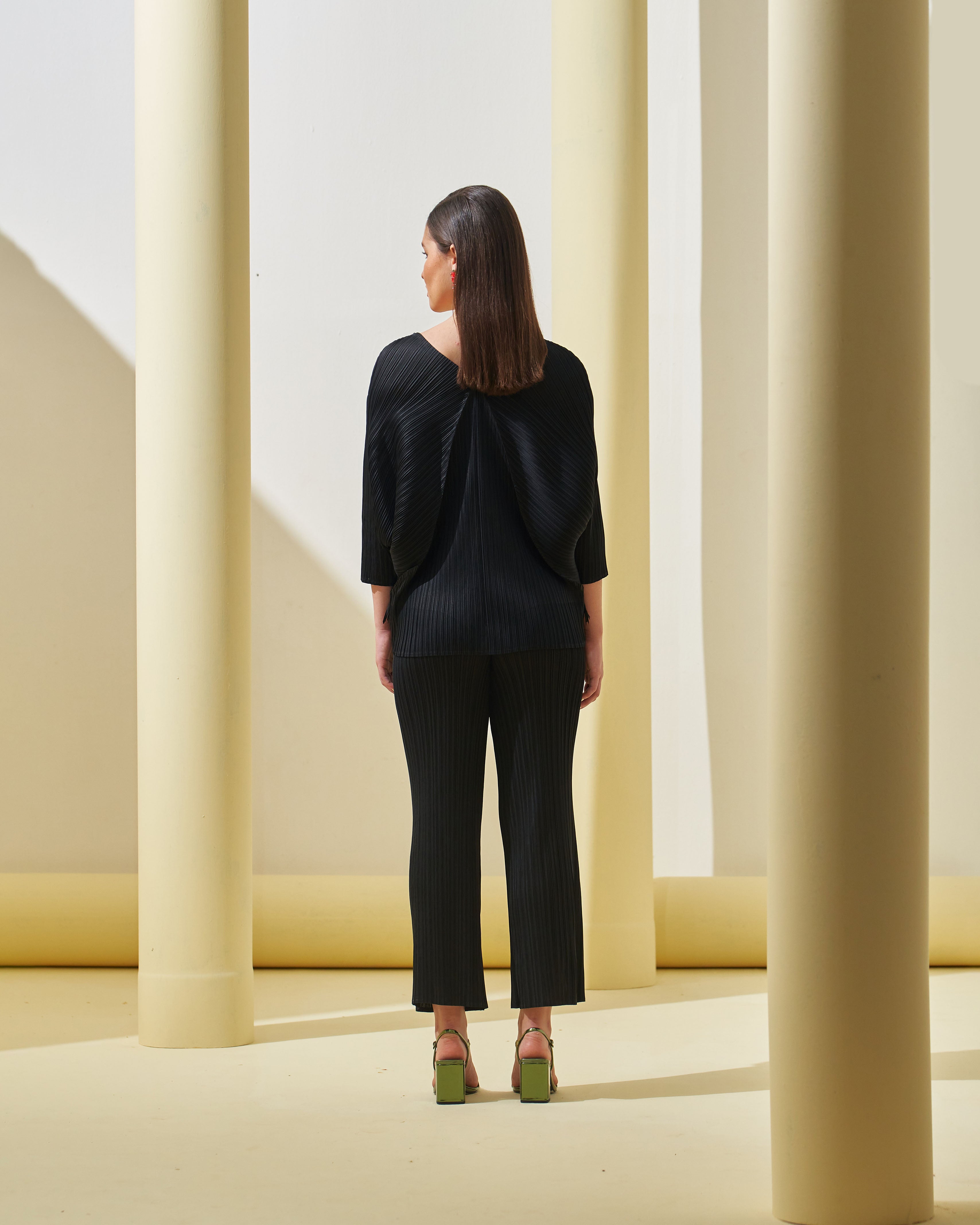 BLACK FRINGE COORD SET